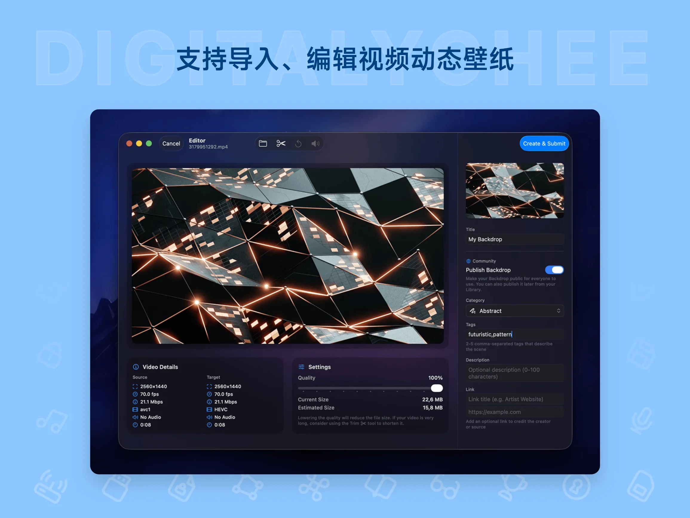 Backdrop 2 – Mac 桌面动态壁纸工具