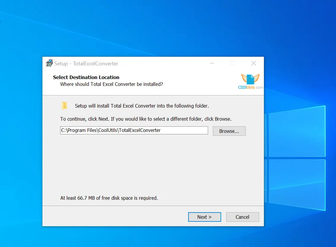 **CoolUtils Total Excel Converter** - 功能全面的批量转换工具,支持格式定制与水印添加。 - 适用于需要高级自定义选项(如页面尺寸、单元格范围控制)的批量转换。 1
