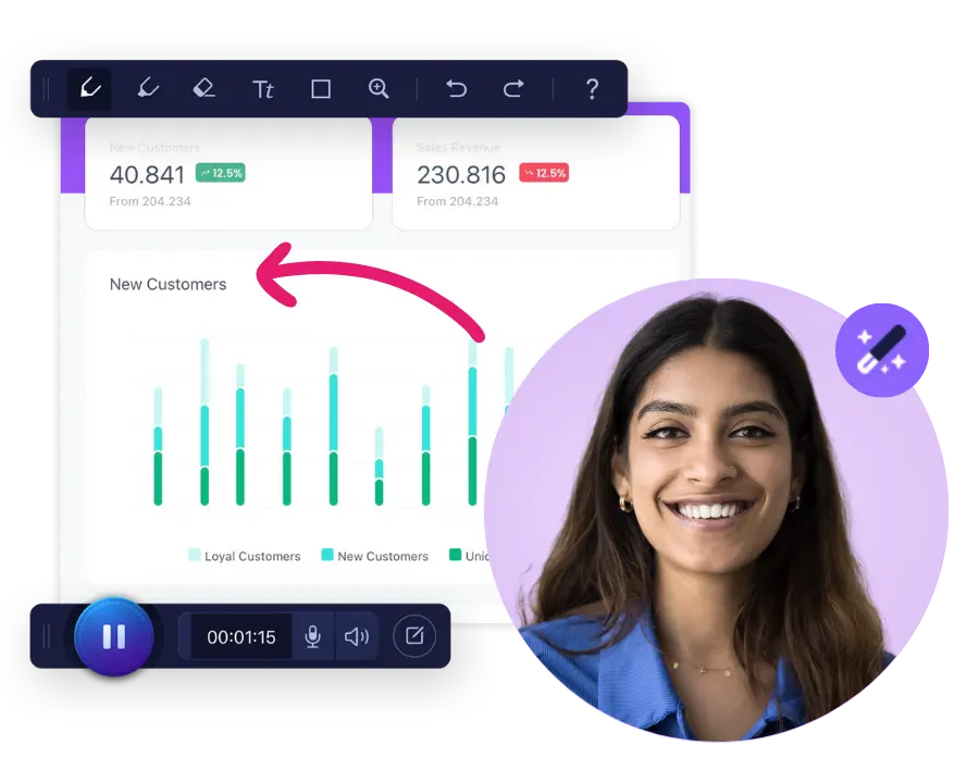 ScreenPal - 在线屏幕录制与协作平台，支持云端编辑和实时标注 - 远程团队协作、客户支持演示、快速反馈视频 4